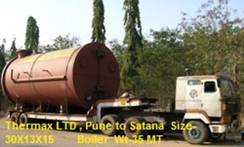 Boiler transported for Thermax Ltd, Pune to Satana, size 30x13x15 ft, 35 MT