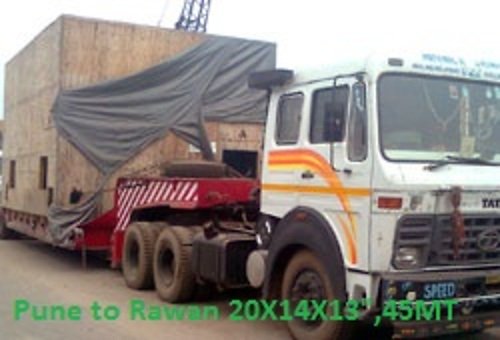 Heavy equipment, Pune to Rawan, 45 MT